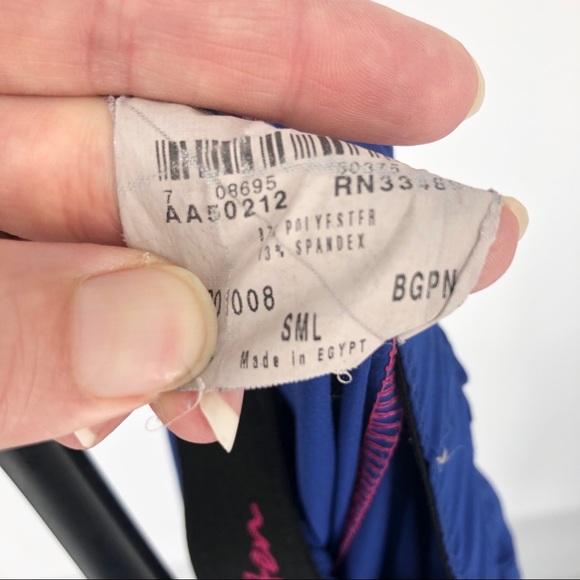 Sold! Smitten Small Polyester Royal Blue Scrub Set - Picture 7 of 14